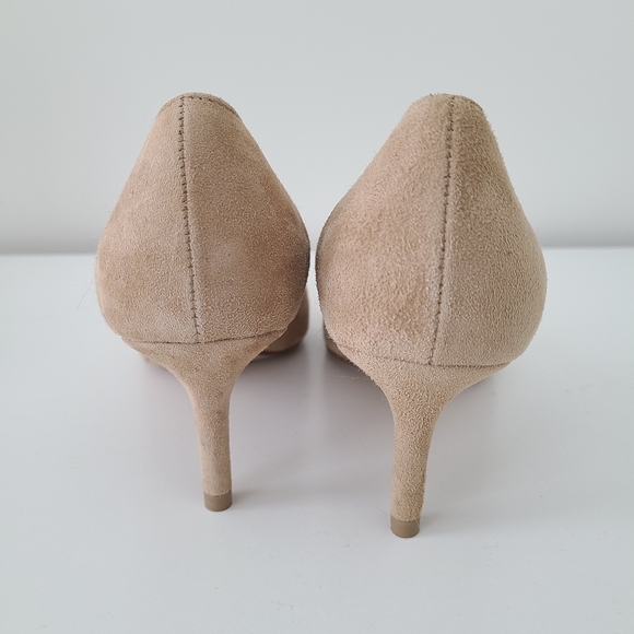NWOT made in Italy Suede Heels - Picture 5 of 6